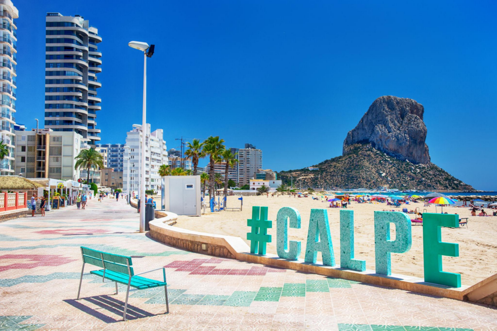 Beautiful Beachfront View in Calpe, Spain